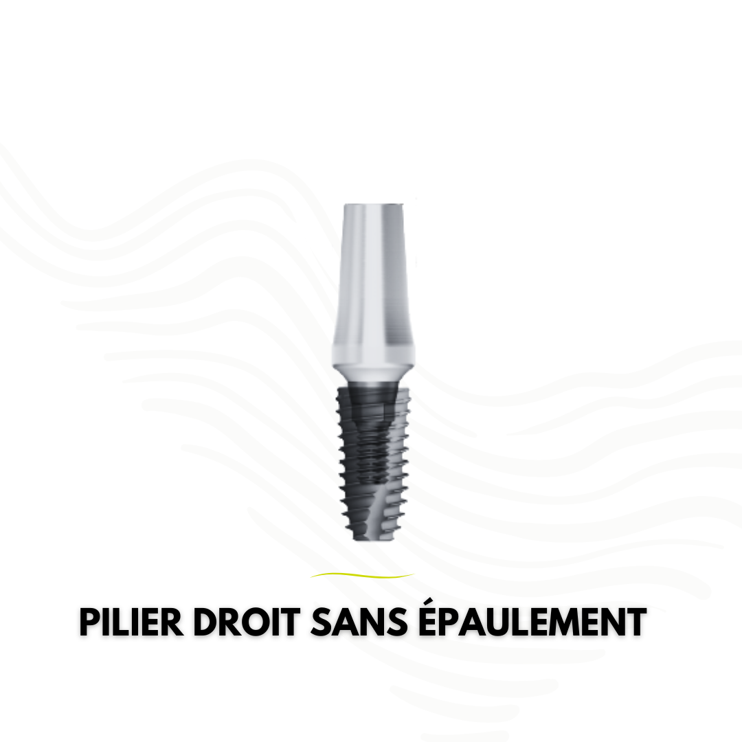 Pilier droit non épaulé