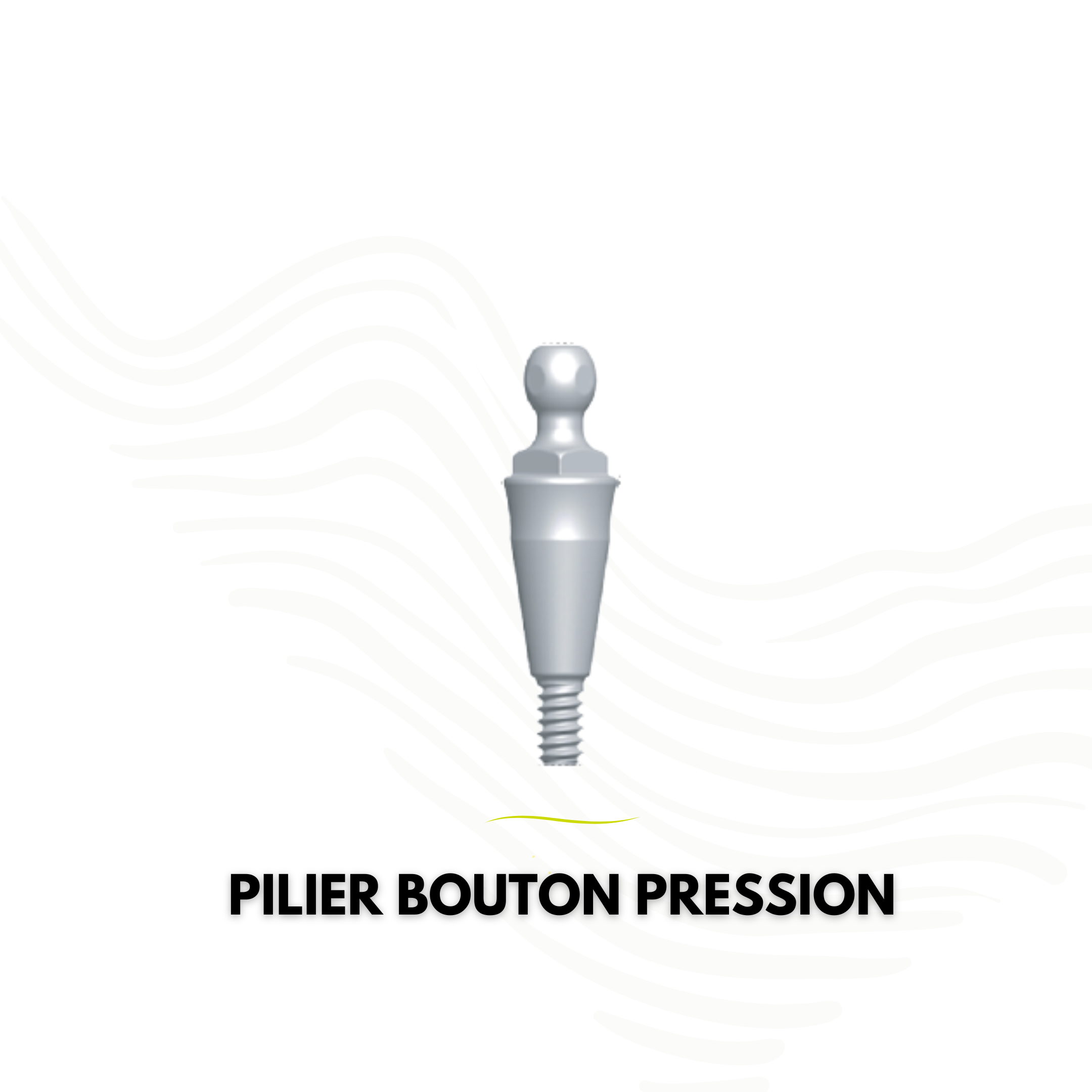 Pilier bouton pression