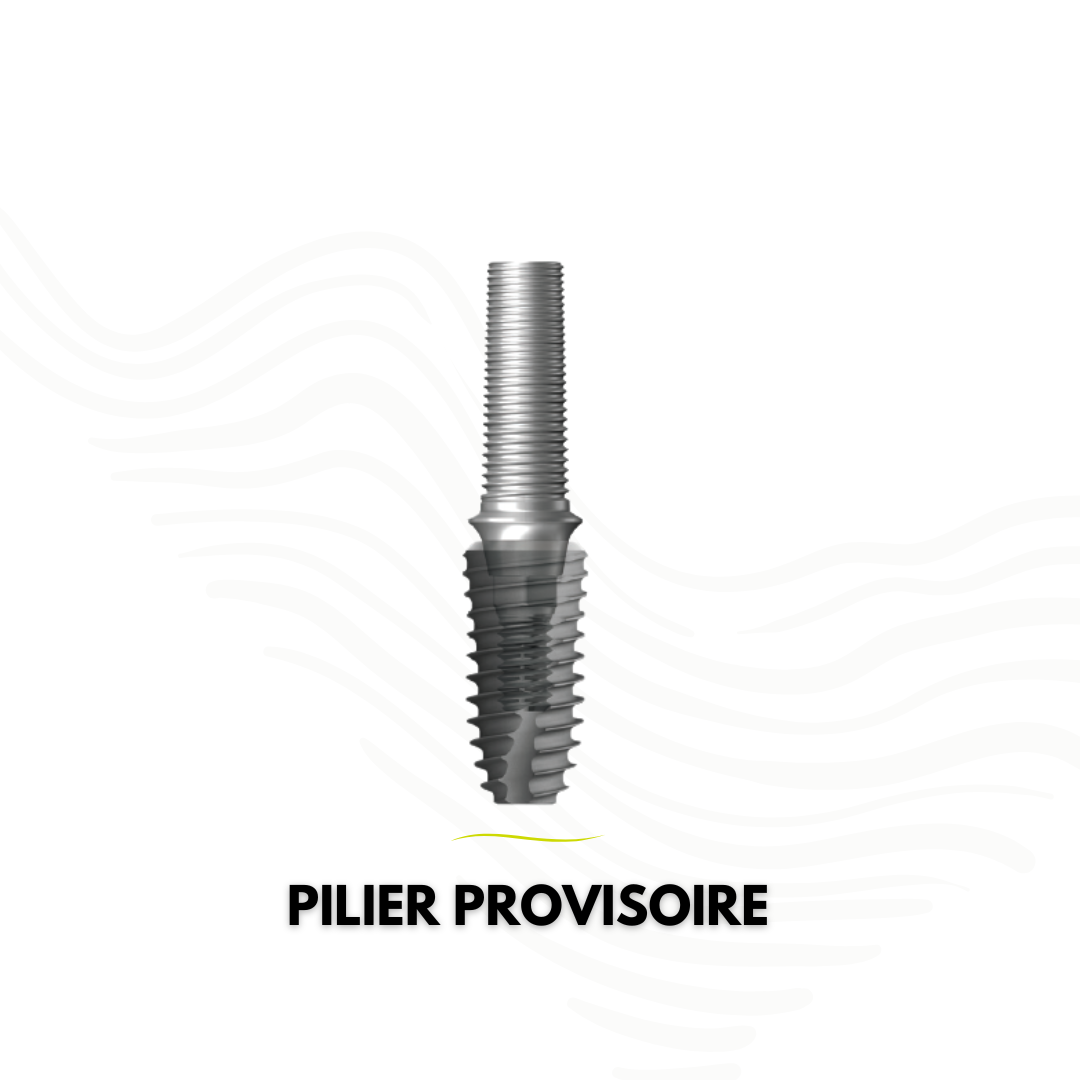 Pilier provisoire en titane