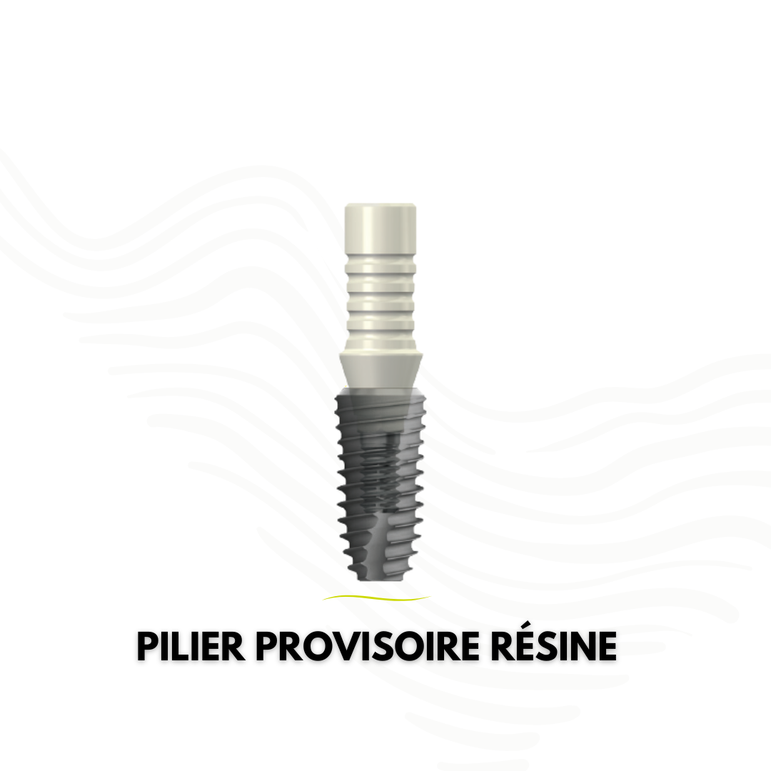 Pilier provisoire en résine