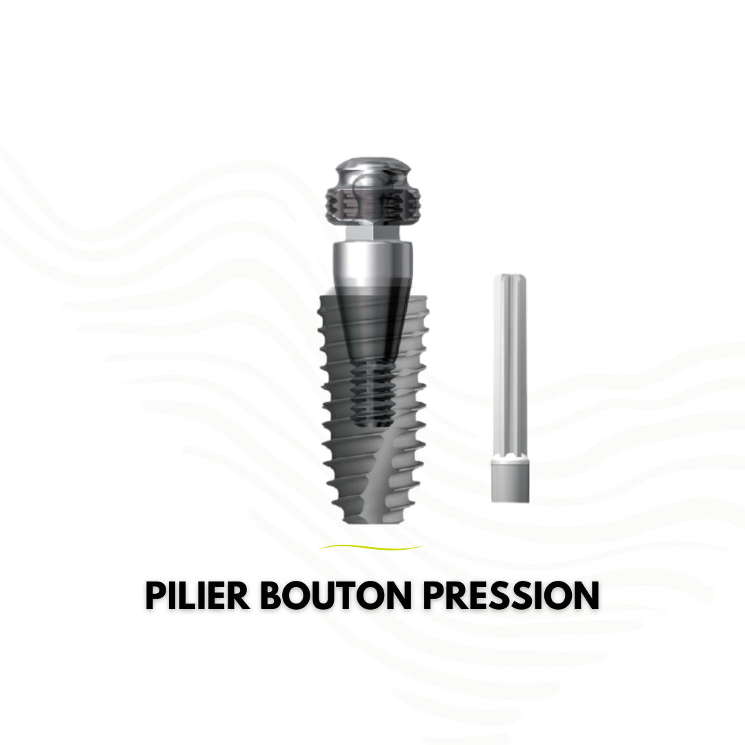 Pilier bouton pression