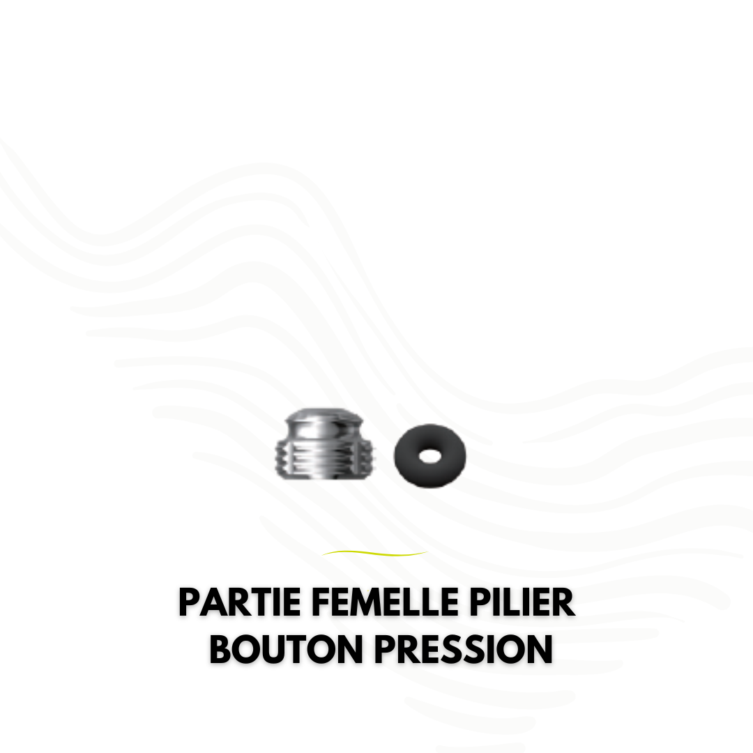 Partie femelle du pilier bouton pression